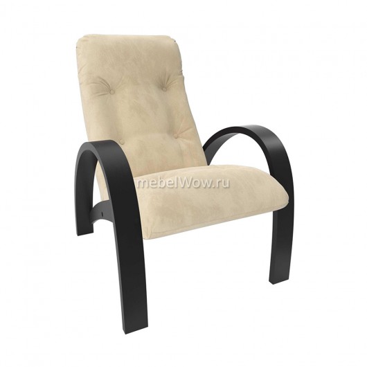 Кресло для отдыха Комфорт Модель S7 велюр венге/бежевый