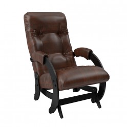 Кресло-глайдер Комфорт Модель 68 экокожа венге/коричневый