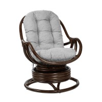 Кресло-качалка Leset KARA орех/серый