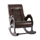 Кресло-качалка Комфорт Модель 44 без лозы венге/темно-коричневый