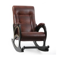 Кресло-качалка Комфорт Модель 44 венге/темно-коричневый