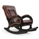 Кресло-качалка Комфорт Модель 44 венге/темно-коричневый
