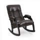 Кресло-качалка Комфорт Модель 67 венге/темно-коричневый