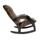 Кресло-качалка Комфорт Модель 67 экокожа венге/коричневый