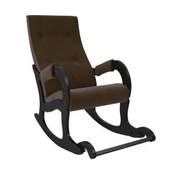Кресло-качалка Комфорт Модель 707 венге/темно-коричневый