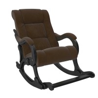 Кресло-качалка Комфорт Модель 77 велюр венге/темно-коричневый