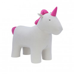 Пуф Leset Unicorn белый/розовый