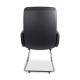 Кресло посетителя College CLG-625 LBN-C Black экокожа черный