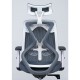 Кресло руководителя Norden Имидж gray пластик белый/сетка серая/ткань серая