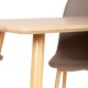 Комплект обеденный Столы & Стулья TB329+F630 коричневый/серый