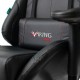 Кресло игровое Бюрократ VIKING 5 AERO BLACK EDITION экокожа черный