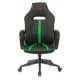 Кресло игровое Бюрократ VIKING ZOMBIE A3 GN экокожа черный/зеленый