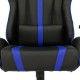Кресло игровое Бюрократ VIKING ZOMBIE A4 BL экокожа черный/синий