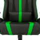 Кресло игровое Бюрократ VIKING ZOMBIE A4 GN экокожа черный/зеленый