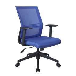 Кресло оператора Riva Chair 668 ткань/сетка синий