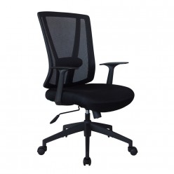 Кресло оператора Riva Chair 789 ткань/сетка черный