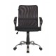 Кресло оператора Riva Chair 8075 ткань/сетка черный