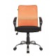 Кресло оператора Riva Chair 8075 ткань/сетка черный/оранжевый