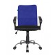 Кресло оператора Riva Chair 8075 ткань/сетка черный/синий