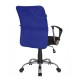 Кресло оператора Riva Chair 8075 ткань/сетка черный/синий