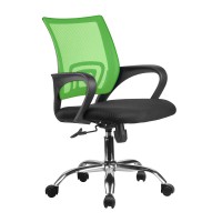 Кресло оператора Riva Chair 8085 JE ткань/сетка черный/зеленый