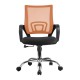 Кресло оператора Riva Chair 8085 JE ткань/сетка черный/оранжевый