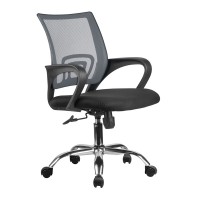 Кресло оператора Riva Chair 8085 JE ткань/сетка черный/серый