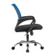 Кресло оператора Riva Chair 8085 JE ткань/сетка черный/синий