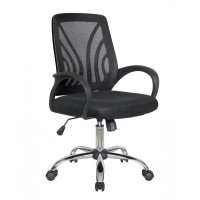 Кресло оператора Riva Chair 8099 ткань/сетка черный