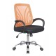 Кресло оператора Riva Chair 8099 ткань/сетка черный/оранжевый