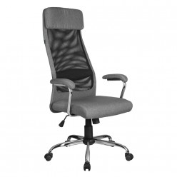 Кресло оператора Riva Chair 8206HX ткань/сетка серый
