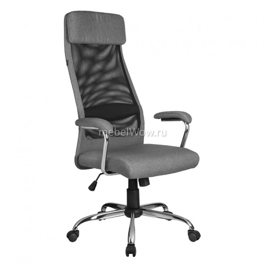 Кресло оператора Riva Chair 8206HX ткань/сетка серый