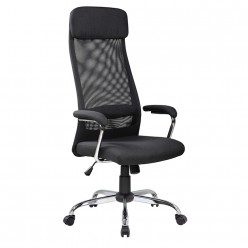 Кресло оператора Riva Chair 8206HX ткань/сетка черный