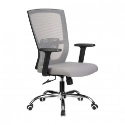 Кресло оператора Riva Chair 831 ткань/сетка серый