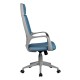 Кресло оператора Riva Chair 8989 grey ткань синий