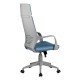 Кресло оператора Riva Chair 8989 grey ткань синий