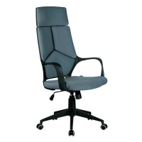 Кресло оператора Riva Chair 8989 black ткань серый