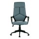 Кресло оператора Riva Chair 8989 black ткань серый