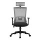 Кресло оператора Riva Chair A926 ткань/сетка черный/серый