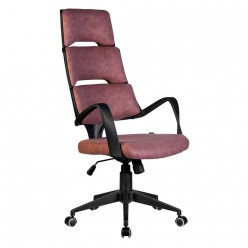 Кресло оператора Riva Chair SAKURA black ткань фьюжн терракота