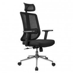 Кресло оператора Riva Chair А663 ткань/сетка черный