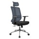 Кресло оператора Riva Chair А663 ткань/сетка черный/серый