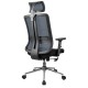 Кресло оператора Riva Chair А663 ткань/сетка черный/серый