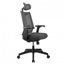 Кресло оператора Riva Chair Т27H ткань/сетка серый