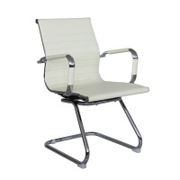Кресло посетителя Riva Chair 6002-3 экокожа бежевый