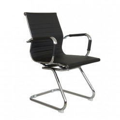 Кресло посетителя Riva Chair 6002-3 экокожа черный
