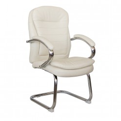 Кресло посетителя Riva Chair 9024-4 экокожа бежевый