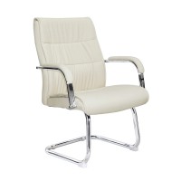 Кресло посетителя Riva Chair 9249-4 экокожа бежевый