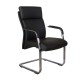 Кресло посетителя Riva Chair C1511 кожа черный