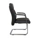 Кресло посетителя Riva Chair C1511 кожа черный